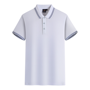 Camiseta Lisa bordada de algodón 100% de alta calidad para hombre, camisetas Polo con logotipo personalizado, camiseta Polo de uniforme de Golf - Product Image 3