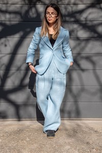 Traje de Yoga Tradicional para Mujer, Estilo Vintage, Cintura Alta, Manga Larga Abullonada, Poliéster/Rayón, Secado Rápido, para Verano - Product Image 4