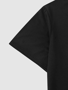 เสื้อยืดผ้าฝ้าย100% สำหรับผู้ชายทรงหลวมสวมใส่ได้ทุกวันแบบลำลองเนื้อนุ่มระบายอากาศได้ดี - Product Image 5