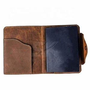 High-end Genuine Leather Passport Cover Credit Card Holder Vintage Passport Case Business Unisex Travel <b>Wallet</b> - Product Image 5