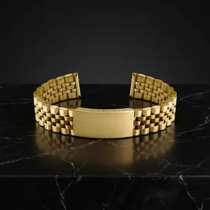 Luxury Unisex GD7030 Gold Stainless Steel Smartwatch Band Stainless Steel Buckle Adjustable <b>Watch</b> Strap <b>Watch</b> Bands <b>Watch</b> Part - Product Image 3