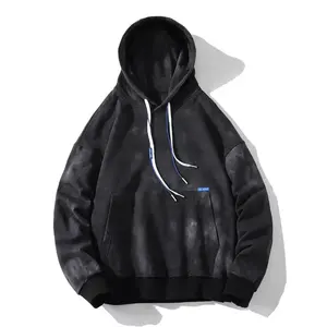 Usine OEM 2026 Nouveau style Sweat-shirts vintage surdimensionnés pour hommes en coton Sweat-shirt délavé à l'acide - Product Image 3