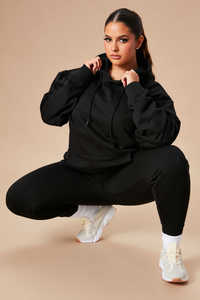 <b>Women's</b> <b>Long</b> Sleeve Casual Hooded <b>Sweatshirt</b> Dress Slim Fit Plain Hoodie <b>for</b> Autumn Wholesale Woven Fabric <b>Women's</b> Pullover - Product Image 5