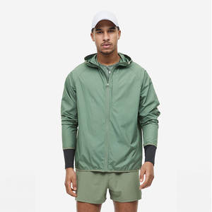 <b>Men's</b> Unisex <b>Shorts</b> Set For <b>Men</b> 100% Polyester Split Color Own Your Logo <b>Zip</b>-Up Windbreaker <b>Short</b> Sets Jogging Wear - Product Image 1