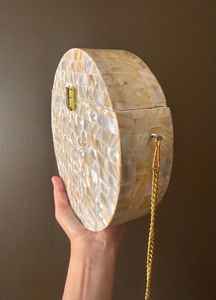 Bolso de mano hecho a mano con madreperla para mujer, bolso de noche de lujo con madreperla, elegante bolso de mano nupcial a bajo precio - Product Image 2