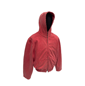 เสื้อมีฮู้ดแบบหลวมสำหรับผู้ชายเสื้อฮู้ดสีซีดจางพิมพ์ลายแนวสตรีทฤดูใบไม้ร่วง/ฤดูหนาวโลโก้แบบกำหนดเอง - Product Image 2