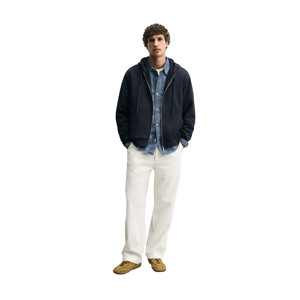 Sudadera con Capucha Gruesa de Felpa 100% Algodón para Hombre, Modelo 2026, con Cierre, Logotipos Personalizados, Talla Grande, para Invierno, Precio Económico - Product Image 2