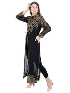Kaftan de diseño de lujo, ropa islámica, vestido largo hecho a mano, caftán, vestido anti-pilling, ropa árabe Abaya, aniversario de boda - Product Image 2