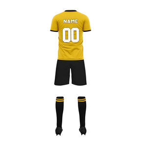Servicio OEM, Conjuntos de Uniformes de Fútbol Personalizados, Impresión por Transferencia de Calor, 100% Poliéster, Transpirable, Impermeable, de Secado Rápido - Product Image 2