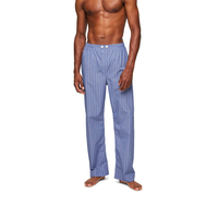 Oem erkek pamuk pijama seti kişiselleştirilmiş pijama kullanışlı göğüs cebi rahat nefes gece takım elbise özellikleri