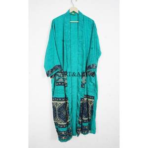 Kimono Largo de Seda Elegante Hecho a Mano por Diseñador, Ropa de Dormir Suave de Alta Calidad para Mujer, Boda de Verano, Bata de Novia, Otoño, Primavera - Product Image 4