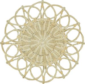 Tapis et coussinets de salle à manger en rotin torsadé attrayants pour les décorations de Noël de mariage et les réunions de famille-Article de cadeau de fête parfait - Product Image 2
