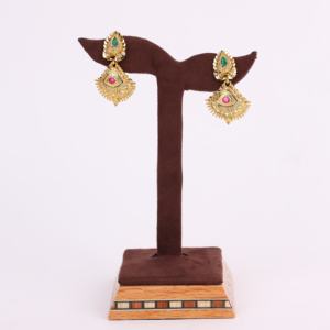 ต่างหูห้อยชุบทองสำหรับผู้หญิงต่างหูแฟชั่นสีทองต่างหูทองแดงและทองเหลือง chapado En Oro laminado - Product Image 1