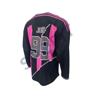 Nuevo Diseño de Camisetas de Hockey sobre Hielo, Ropa Deportiva, Nombre del Equipo Personalizado, Costuras Resistentes, Camiseta de Hockey sobre Hielo Sublimada Personalizada para Uso en Equipos - Product Image 4