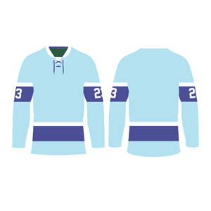 Maillot de hockey sur glace entièrement personnalisable, qualité supérieure, imperméable, 100% polyester, uniforme de club, vêtements de sport surdimensionnés - Product Image 3