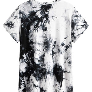 T-shirt décontracté en coton pour femme, écologique, manches courtes, uni, teinture unie, style Y2K, doux, style chinois et coréen, vente en gros - Product Image 3