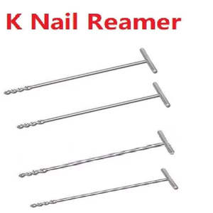 Orthopedic K-Nail <b>Reamer</b> with Solid Handle Stainless Steel Surgical Instrument Class I Orthopedic Implants - Product Image 3