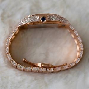 Reloj de pulsera automático de estilo moderno certificado VVS Moissanite Diamond Iced Out Hip Hop para ropa de fiesta a precio de fabricante - Product Image 2