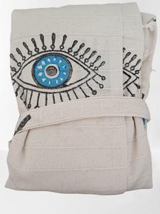 Patrón de ojos Albornoz turco de algodón con capucha Playa Piscina Hogar Secado rápido Lavable Venta de fábrica Suave Mujeres Hombres Buena calidad - Product Image 4