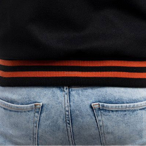 Veste universitaire unisexe en laine avec manches en cuir, fermeture éclair, patchwork, coupe-vent, écologique, style vintage, vente en gros - Product Image 6
