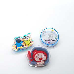 Bán buôn tùy chỉnh làm cho logo của riêng bạn đầy màu sắc nhựa Epoxy in Keychain Acrylic quyến rũ - Product Image 4