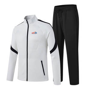 Ropa deportiva de gran venta, chándal ajustado para hombre, para entrenamiento, cómodo, con cierre de cremallera, para deportistas. - Product Image 1