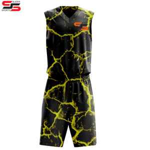 Reversible Baloncesto Jersey Equipo Jugadores Tamaño Logo Pantalones cortos Diseño rápido al por mayor Adultos Unisex Uniforme de baloncesto personalizado - Product Image 5