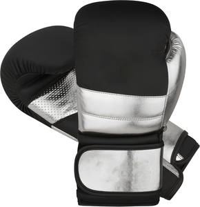 Professional Metallic Leather <b>Lace</b>-Up Boxing <b>Gloves</b> for Sanda Kickboxing MMA-High Quality Customizable Unisex Indoor Sportswear - Product Image 3