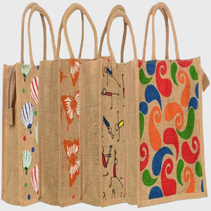 Producto de Venta caliente de alta calidad logotipo personalizado yute bolsa de compras bolsa de lona de algodón artículo personalizado estilo patrón carta promoción ENG - Product Image 3