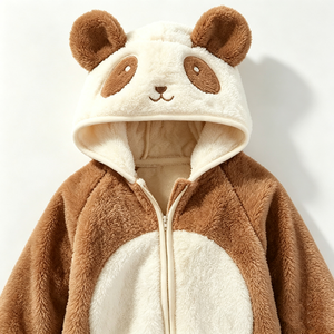 Tenue personnalisée pour nouveau-né, costume d'animal panda pour Halloween, tenue panda pour séance photo hivernale de bébé - Product Image 2
