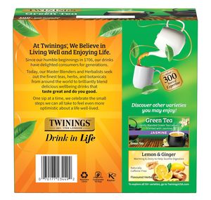 Sachets de thé vert pur Twinings emballés individuellement, 100 unités - Product Image 2
