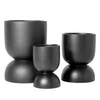 Design moderne Grands pots de fleurs en ciment Jardinières d'extérieur Matériau écologique pour les plantes et l'aménagement paysager