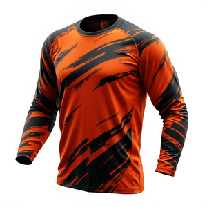 เสื้อแข่งรถผู้ชาย แขนยาว สวมใส่สบาย เสื้อเจอร์ซีย์มอเตอร์ครอส ชุดกีฬา ทรงพอดีตัว เสื้อแข่งรถมอเตอร์ไซค์และรถยนต์ - Product Image 6