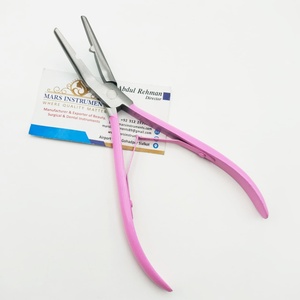 Alicates para quitar extensiones de cabello, alicates de curva de uso comercial de Metal de acero inoxidable rosa para peinar el cabello - Product Image 3