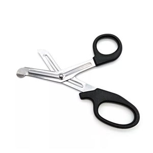 Tijeras para Vendajes de Acero Inoxidable de Buena Calidad, con Empuñadura de Plástico Verde, Diseño Profesional para Uso Quirúrgico - Product Image 2