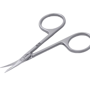 Nghia profesional tijeras para cutículas de alta calidad herramienta de manicura de acero inoxidable punta curva recta plástico afilado duradero - Product Image 1