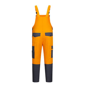 Bib de trabajo transpirable 100% algodón ODM y OEM con múltiples bolsillos, uniforme para mecánicos hombres y mujeres - Product Image 3