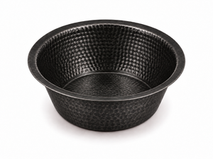 Bassin de pédicure en cuivre noir, finition martelée sans tuyauterie, baignoire de trempage des pieds, 100% véritable couleur noir antique, lisse - Product Image 1