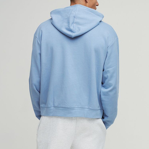 Sweat-shirt à capuche brodé sur mesure pour homme, 100 % coton, coupe ample et confortable, épaules tombantes, style hip-hop, vente en gros - Product Image 2