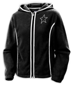 Sudadera con capucha con cremallera completa de otoño para hombre de EE. UU. Patrón estampado poliéster grueso/Material de algodón diseño de cremallera lavada larga cuello con capucha polar - Product Image 3