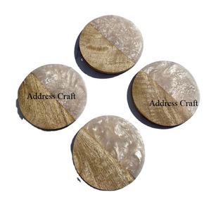 Venta al por mayor de posavasos de resina de madera de estilo Vintage personalizados manteles y almohadillas para tazas de té y vasos - Product Image 1