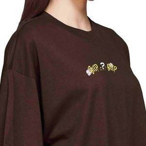 เสื้อยืดผู้หญิงเสื้อยืดผู้หญิงน้ำหนักเบาระบายอากาศได้ดีสีพื้นผ่อนคลาย - Product Image 3