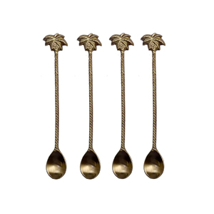 Vente en gros de grande cuillère à soda en laiton pour bar et cocktail, cuillère de couverts de meilleure qualité avec vernis mat pour accessoires de bar - Product Image 3