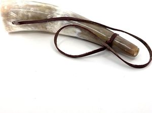 Authentic Premium Ox Horn <b>Trumpet</b> Style Hunting Horn Perfect for Re-Enactment on Sale - Product Image 6