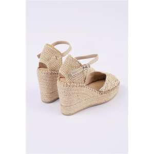 Alpargata cerrada con tacón de cuña alto - Product Image 3