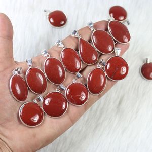 Increíble Colgante de Jaspe Rojo para la Fabricación de Joyería de Plata, Suministro al por Mayor, Colgante con Engaste de Bisel - Product Image 1