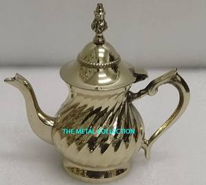Trending Design <b>Tea</b> <b>Pot</b> for Home Hotel Kitchenware Serving <b>Tea</b> <b>Pot</b> Decorative Gold Plated Customized Size Brass <b>Tea</b> & Coffee <b>Pot</b> - Product Image 6