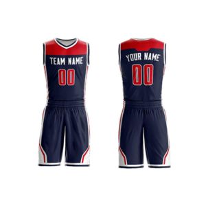 Uniformes de baloncesto personalizables de estilo superior para adultos Diseño de sublimación transpirable con kits y logotipos originales - Product Image 1