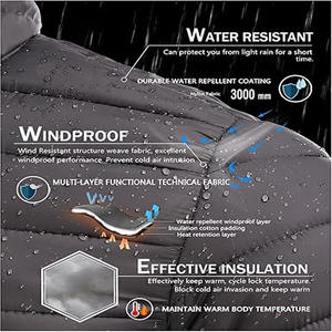 Puffer <b>Waterproof</b> <b>Jacket</b> Quilted Designer Winter Bubble <b>Padded</b> Coat Down Custom Color outdoor <b>jacket</b> made by Dress Sports - Product Image 5