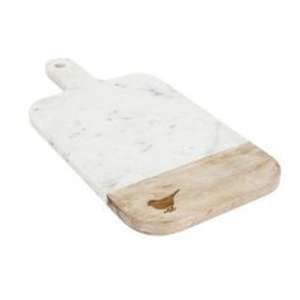 Tabla de cortar superior de madera y mármol que combina funcionalidad y estética para las tareas diarias de la cocina - Product Image 5